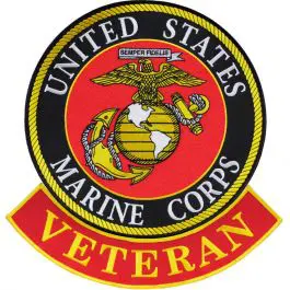 A picture of the united states marine corps veteran logo.