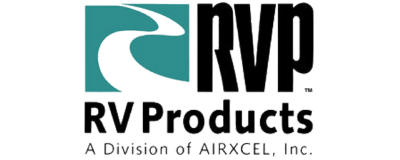 A green background with the words rvr / products written in black.